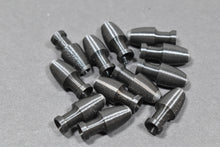 Load image into Gallery viewer, Black Tapered Tail Fly Heads W/Large Knot Hole - 12Pak