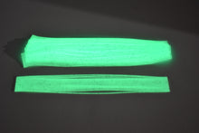 Load image into Gallery viewer, Silicone Skirt - Blue Glow Green - Green & Black Flake - 10 Pack