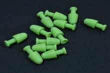 Load image into Gallery viewer, Green Apple Glow green tapered tail salmon & trout trolling fly skirt head