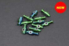 Load image into Gallery viewer, blue/green with silver eyes salmon trout trolling fly heads