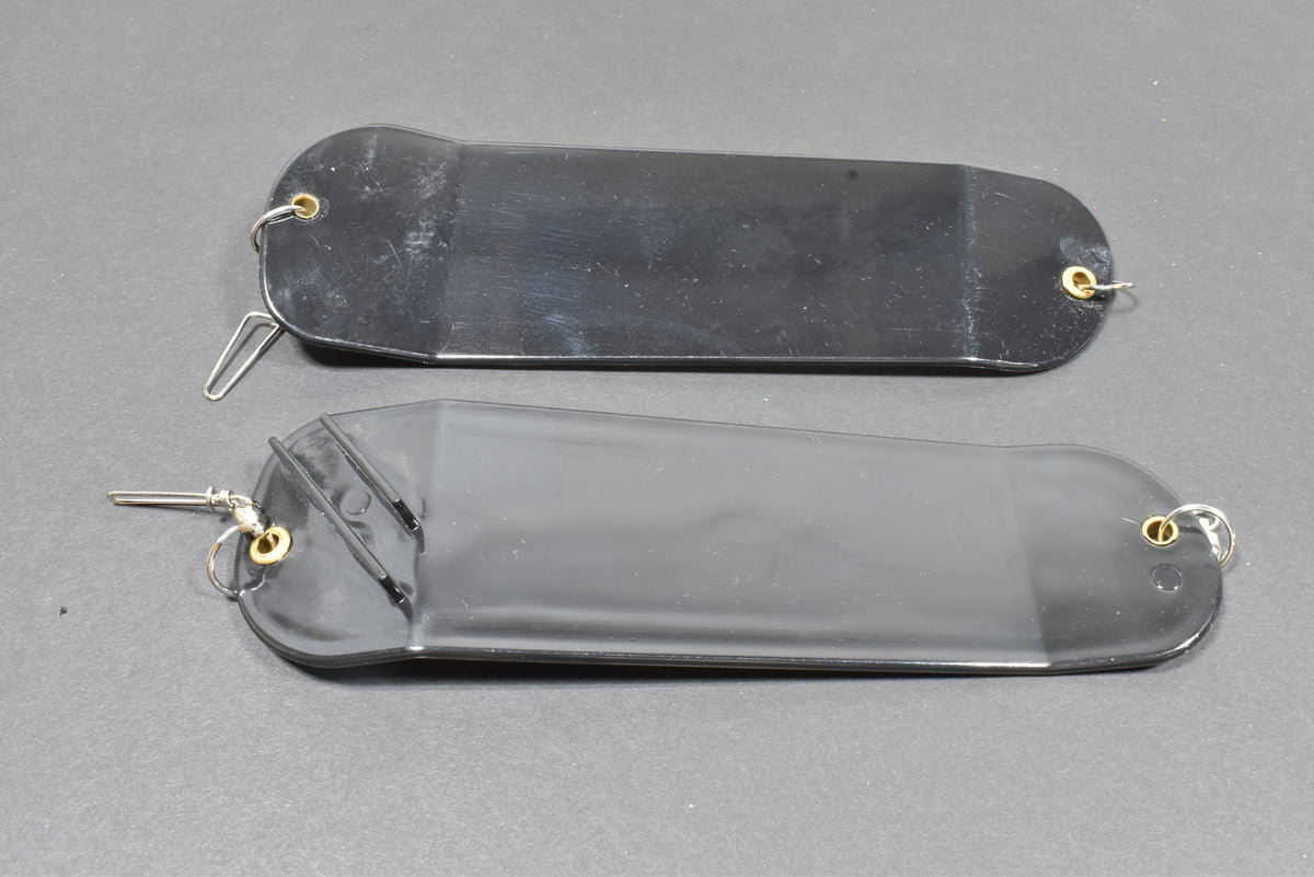 8.5" Double Finned Flasher Blank Black