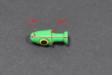 Load image into Gallery viewer, reprap green with yellow eyes salmon & trout trolling fly skirt head