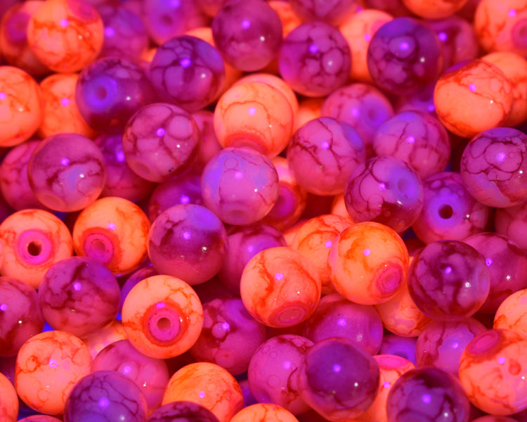 Pink Passion Roe UV - Glass Steelhead & Trout Egg Beads