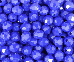 Royal Blue Faceted Beads