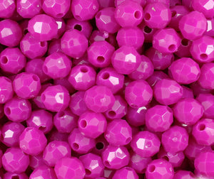 Mulberry Faceted Beads