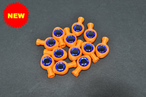 UV Orange - Blue Eye - W/Large Knot Hole