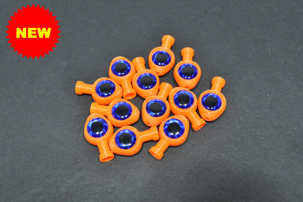 UV Orange - Blue Eye - W/Large Knot Hole