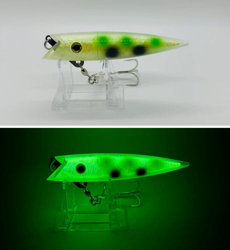 Crush glow two face salmon gator  tackle j-plug salmon plug