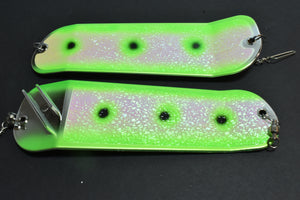 UV Glow Lizard Shitz - 8" Double Finned Flasher