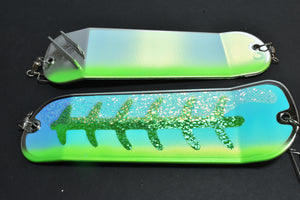 UV Glow Lizard - 8" Double Finned Flasher