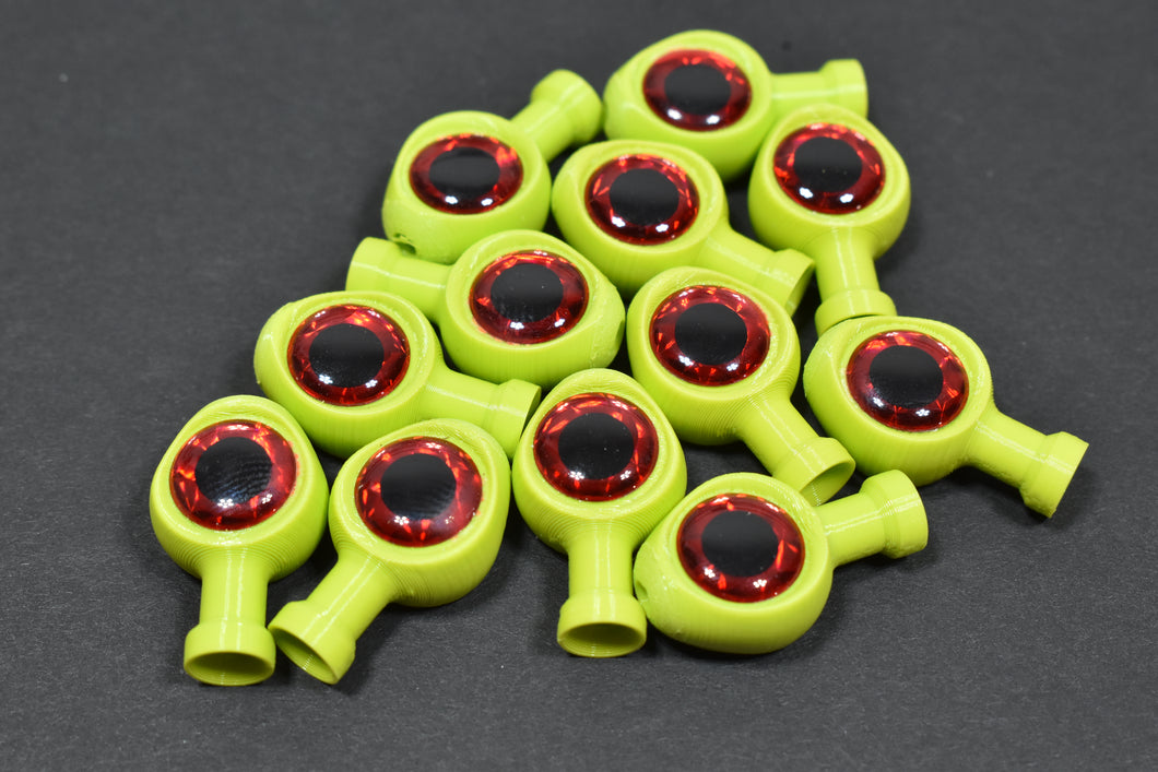 Chartreuse W/Red Eyes & Large Knot Hole
