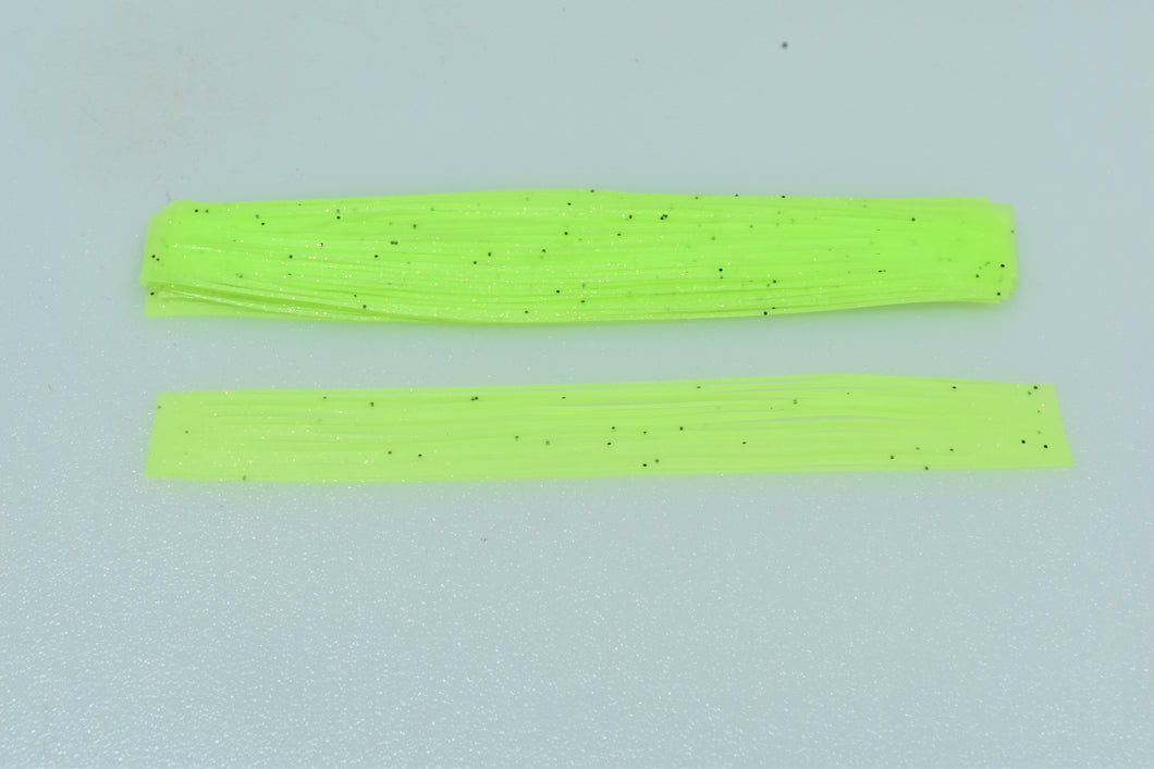 Silicone Skirt - Lime Green - Gold & Black Flake - 10 Pack