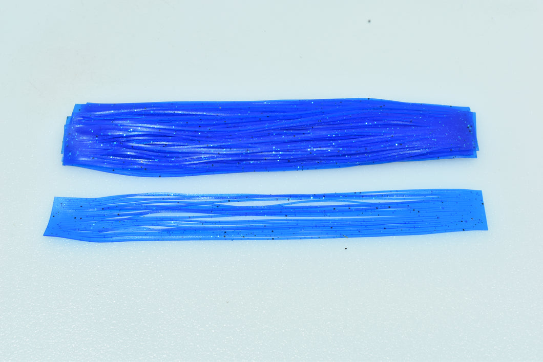 Silicone Skirt - Blue - Blue & Black Flake - 10 Pack