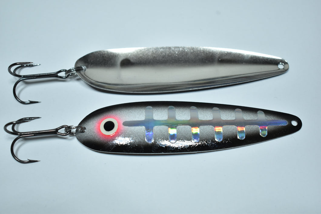 Black Shad Super Glow  - Magnum Trolling Spoon