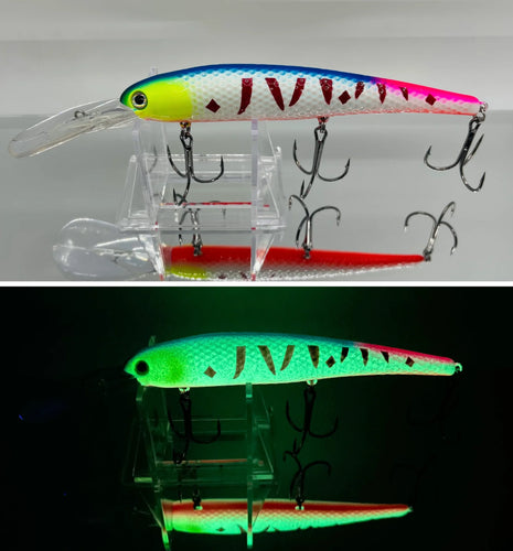 glow rainbow perch lake erie walleye deep diver bandit stick bait candy