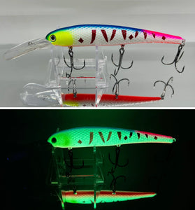 glow rainbow perch lake erie walleye deep diver bandit stick bait candy