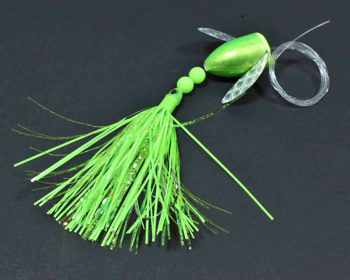 UV Lime Green - Lake Trout Spin-N-Glo - Hyper Vis – SalmonElixir.com