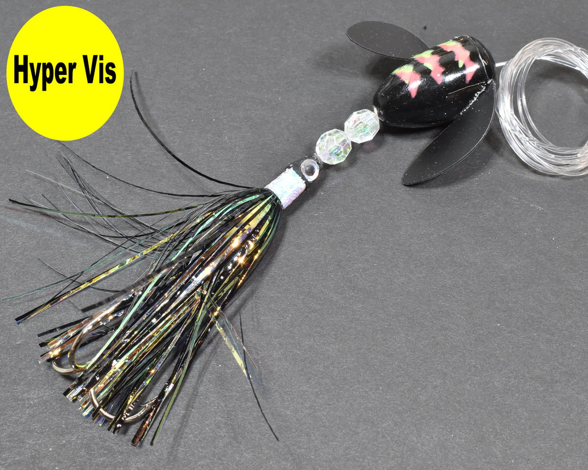UV Black Witch - Lake Trout Spin-N-Glo - Hyper Vis – SalmonElixir.com