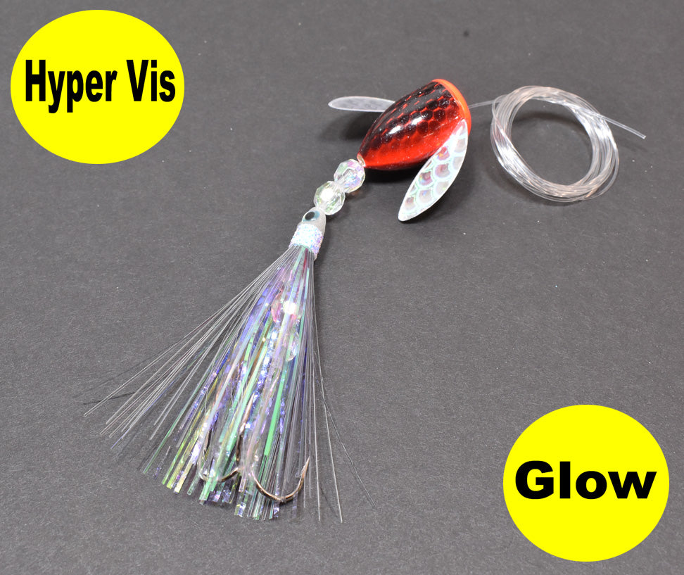 UV Kryptonite - Lake Trout Spin-N-Glo - Hyper Vis – SalmonElixir.com