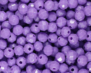 Lilac Faceted Beads