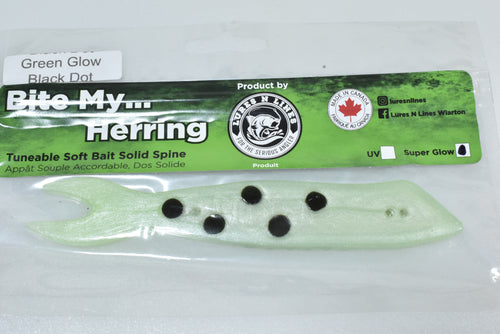 bite my herring artificial salmon trout cut bait
