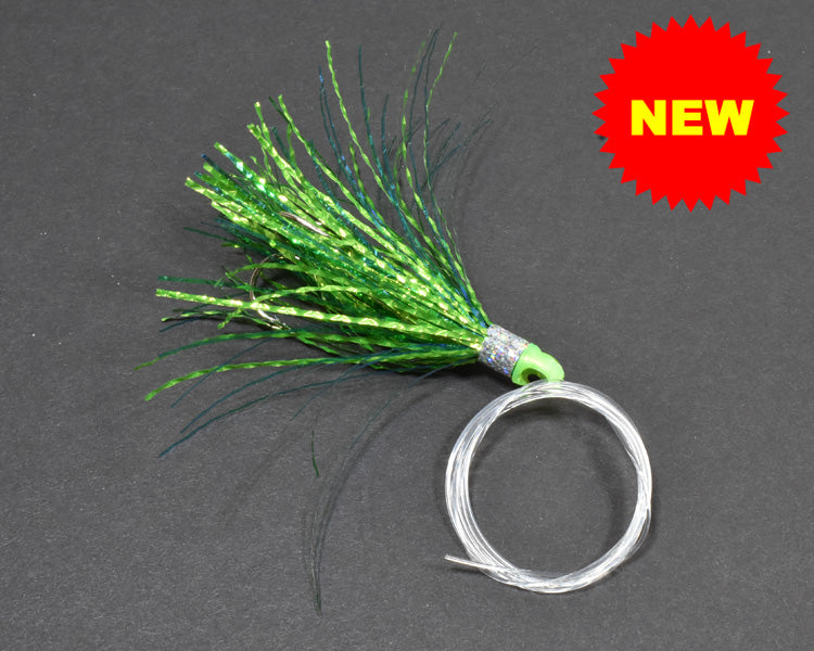 Chartreuse Pearl Shad - Coho Slider Fly
