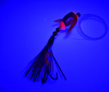 Load image into Gallery viewer, double trouble uv pink lake trout spin-n-glo trolling lure

