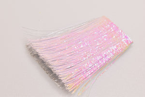 mother of peral cracked ice ci salmon trout trolling fly mylar fringe skirt material