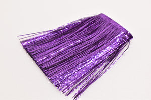 purple cracked ice ci salmon trout trolling fly mylar fringe skirt material