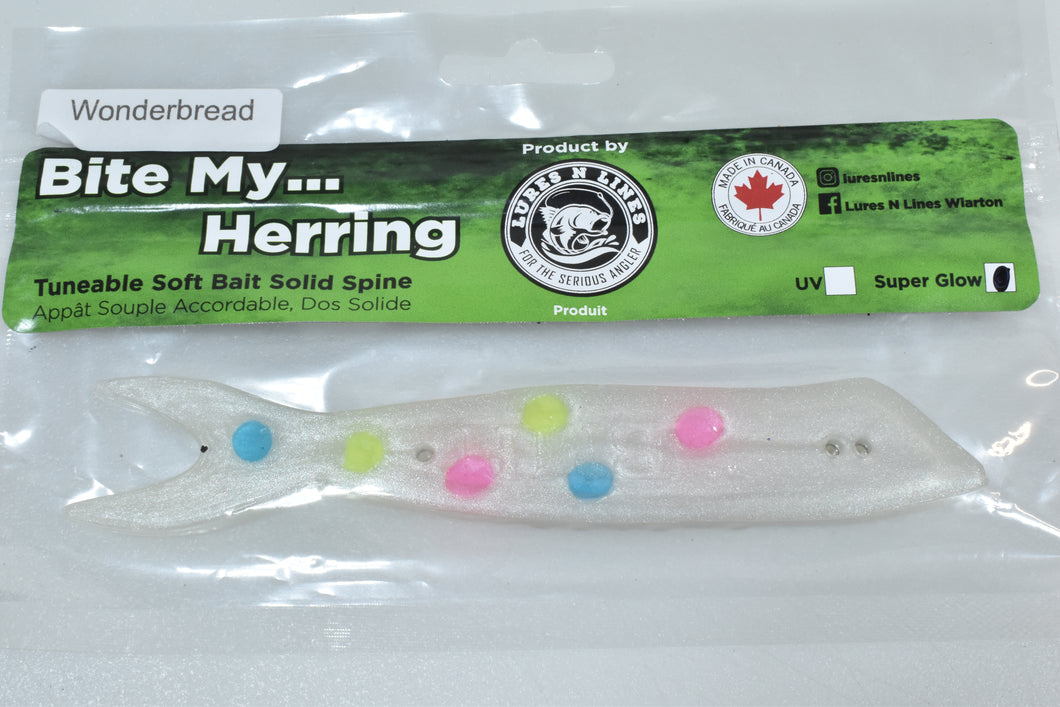 bite my herring artificial salmon trout cut bait