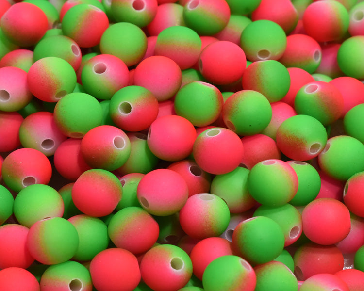 Pink/Green Neon Roe - Steelhead & Trout Fishing Egg Beads