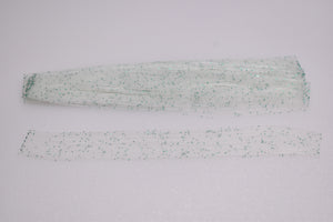 Silicone Skirt - Glow/Green Glitter - 10 Pack