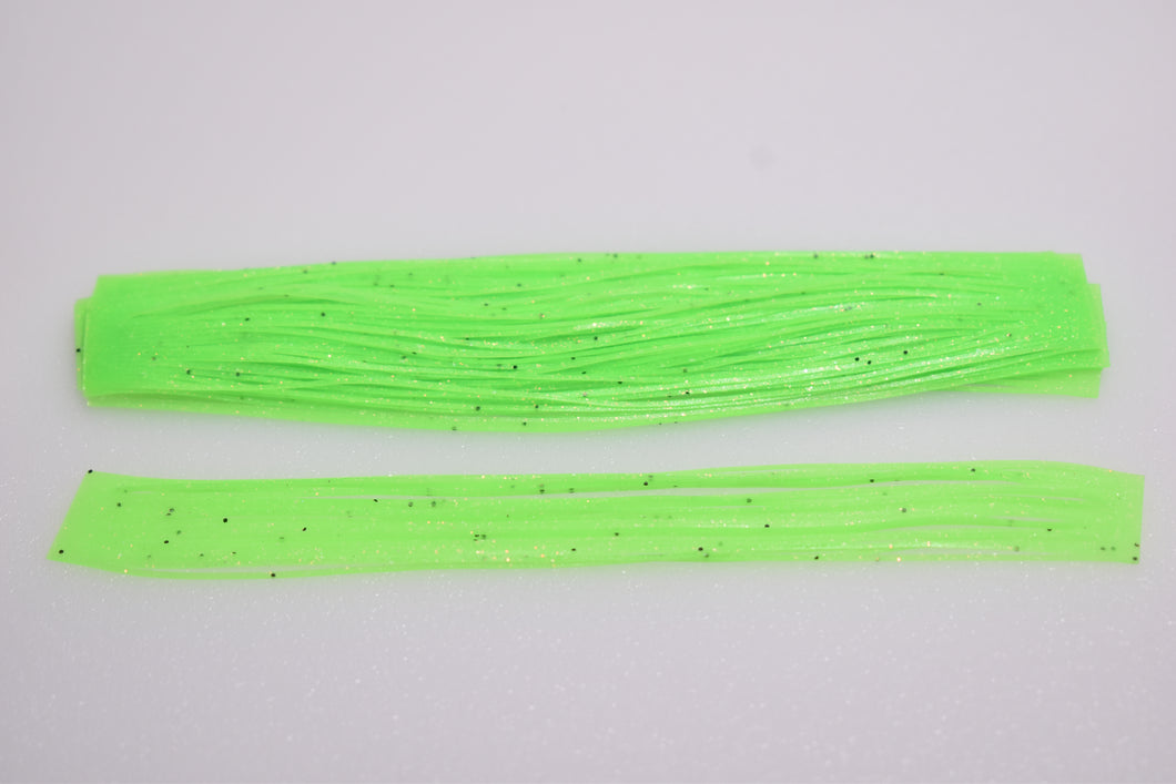 Silicone Skirt - Lime Green/Gold & Black Flake - 10 Pack