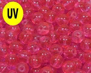 Hot Pink Roe UV - Glass Steelhead & Trout Beads
