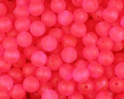 Fishing Beads Artificial Round Float Fishing Eggs for Steelhead Salmon  Trout New Frosty Peach 14mm 10pcs