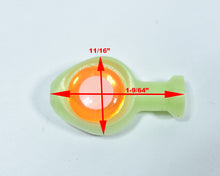 Load image into Gallery viewer, Chartreuse  W/Orange Eye &amp; Large Knot Hole
