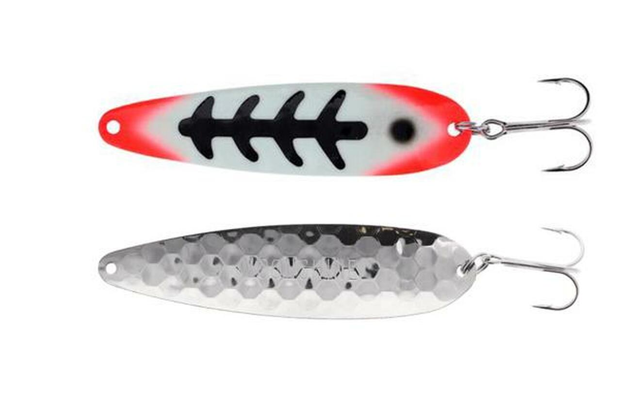 Moonshine Lures Trolling Spoon Color Red Jeans Size 4 in