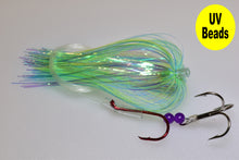 Load image into Gallery viewer, blue nettle (UV) salmon trolling fly
